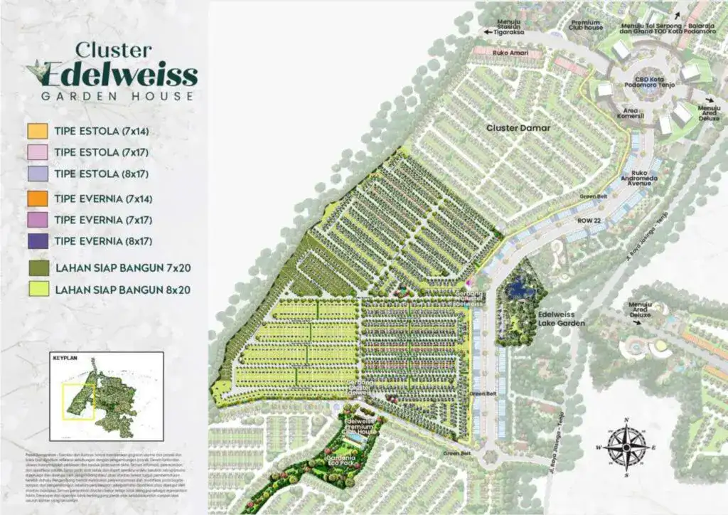 denah cluster edelweiss